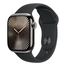 Apple Watch Series 10 (2024) GPS + Cellular 46 mm - Titanium Natural - Sport band Black
