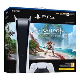 PlayStation 5 Digital Edition 825GB - White + Horizon Forbidden West