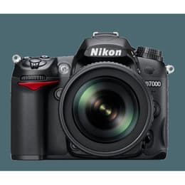 Reflex D7000 - Black + Nikon 18-55mm f / 3.5-5.6G Nikon AF-S DX Nikkor f/3.5-5.6G VR