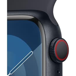 Apple Watch Series 9 (2023) GPS + Cellular 45 mm - Aluminium Midnight - Sport band Black