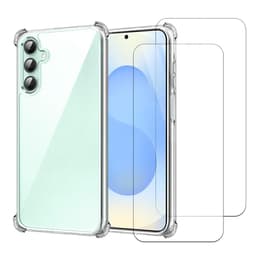 Case Galaxy S24 FE and 2 protective screens - TPU - Transparent