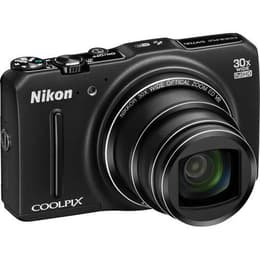 Compact Coolpix S9700 - Black + Nikon Nikkor Wide Optical Zoom 25-750 mm f/3.7-6.4 f/3.7-6.4