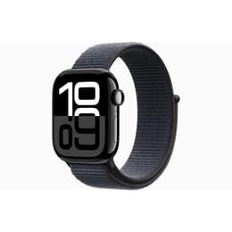 Apple Watch Series 10 (2024) GPS + Cellular 42 mm - Aluminium Jet Black - Trail loop Black