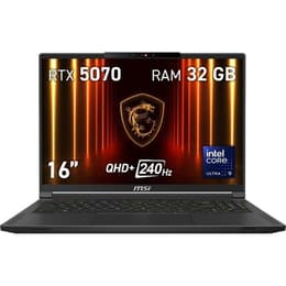 MSI Stealth 16 AI A2HWGG-047ES OLED 16"-inch - Core Ultra 9 285H - 32GB - SSD 1 TBGB NVIDIA GeForce RTX 5070 QWERTY - English