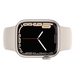 Apple Watch (Series 7) 2021 GPS + Cellular 41 - Aluminium Silver - Sport band Starlight