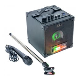 Party Light & Sound PLS Party-Singer Active Karaoke Set with LED Light Effect, Mic & Stand Bluetooth Speakers - Black