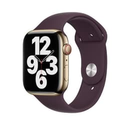 Apple Watch (Series 7) 2021 GPS + Cellular 41 - Stainless steel Gold - Sport band