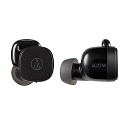 Audio Technica ATH-SQ1TW Earbud Noise-Cancelling Bluetooth Earphones - Black