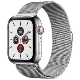 Apple Watch Series 5 (2019) GPS + Cellular 44 mm - Stainless steel Silver - Milanese loop Grey
