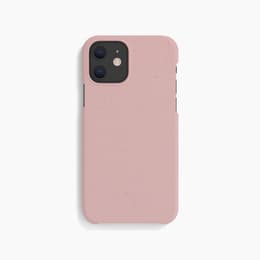 Case iPhone 12 Mini - Natural material - Pink