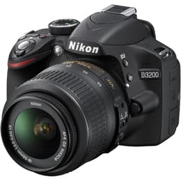 Reflex D3200 - Black + Nikon AF-S DX Nikkor 18-55mm f/3.5-5.6G VR II f/3.5-5.6