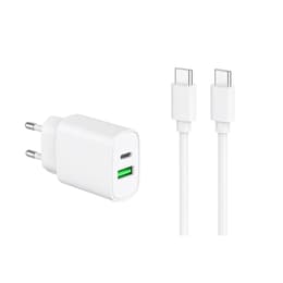 Cable and Wallplug (USB-C + USB-C) 20W - WTK