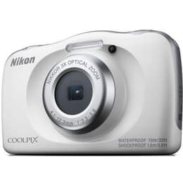 Compact Coolpix S33 - White + Nikon Nikkor 3x Optical Zoom 30-90mm f/3.3-5.9 f/3.3-5.9