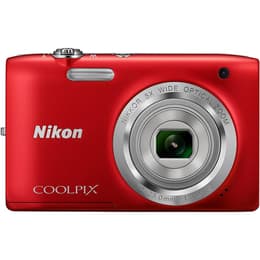 Compact Coolpix S2800 - Red + Nikon Nikkor Optical Zoom 26-130mm f/3.2-6.5 f/3.2-6.5