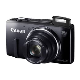 Compact PowerShot SX280 HS - Black + Canon Zoom Lens 25-500mm f/3.5–6.8 f/3.5-6.8