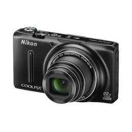 Compact Coolpix S9500 - Black + Nikon Nikkor Wide Optical Zoom ED VR 25-550 mm f/3.4-6.3 f/3.4-6.3