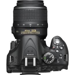 Reflex D5200 - Black + Nikon AF-S DX Nikkor 18-55mm f/3.5-5.6G ED f/3.5-5.6