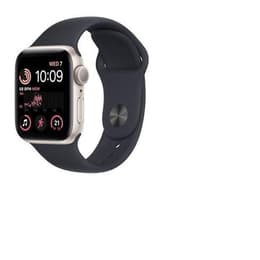 Apple Watch (Series SE) 2022 GPS 44 - Aluminium Starlight - Sport band Black