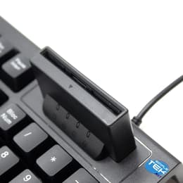 Simpletek Keyboard QWERTZ German Wired with Smart Card Reader