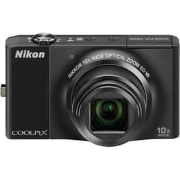 Compact Coolpix S8000 - Black + Nikon 10x Wide Optical Zoom ED VR 30-300mm f/3.5-5.6 f/3.5-5.6