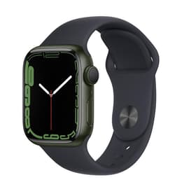 Apple Watch (Series 7) 2021 GPS 41 - Aluminium Green - Sport band Black