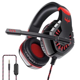 Ovleng OV-P40 gaming wired Headphones with microphone - Black/Red