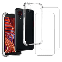 Case Galaxy Xcover 5 and 2 protective screens - TPU - Transparent