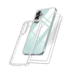 Case Galaxy A26 and 2 protective screens - TPU - Transparent