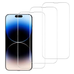 3 protective screens Evetane iPhone 15 Pro - Transparent