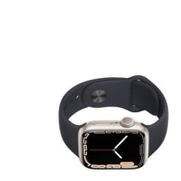 Apple Watch (Series 7) 2021 GPS + Cellular 45 - Aluminium Starlight - Sport band Black
