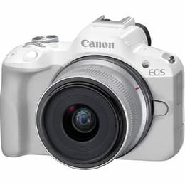 Reflex EOS R50 - White + Canon Canon RF-S 18-45mm f4.5-6.3 IS STM 1,6