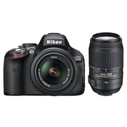 Reflex - Nikon D5100 Black + Lens Nikon AF-S Nikkor DX VR 18-55mm f/3.5-5.6 VR + AF-S Nikkor DX 55-200mm f/4-5.6G ED VR
