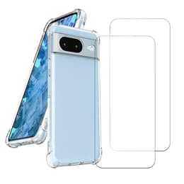 Case Google Pixel 8 and 2 protective screens - TPU - Transparent