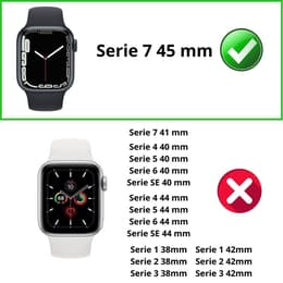 Case Apple Watch Series 7 - 45 mm - Plastic - Transparent