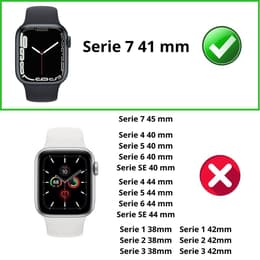 Case Apple Watch Series 7 - 41 mm - Plastic - Transparent