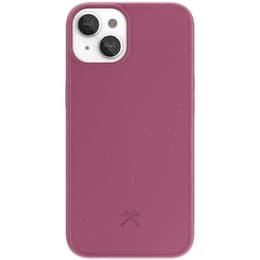 Case iPhone 13 mini - Natural material - Red
