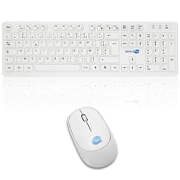 Simpletek Keyboard AZERTY French Wireless M&K AZERTY FR Kit Mouse and Keyboard