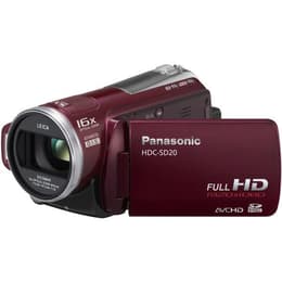 Panasonic HDC-SD20 Camcorder USB 2.0 - Red