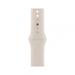 Apple Watch Series 9 (2023) GPS + Cellular 45 mm - Stainless steel Gold - Sport band Starlight