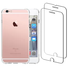 Case iPhone 6/6S and 2 protective screens - Recycled plastic - Transparent