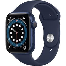 Apple Watch (Series 6) 2020 GPS 44 - Aluminium Blue - Sport band Midnight blue