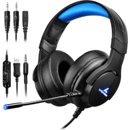 Lycander LGH-568 gaming wired Headphones with microphone - Black/Blue