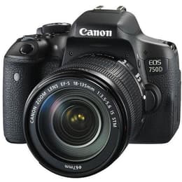 Reflex EOS 750D - Black + Canon Zoom EF-S 18-135mm f/3.5-5.6 IS STM f/3.5-5.6
