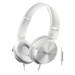 Philips SHL3065 wired Headphones with microphone - Silver/White