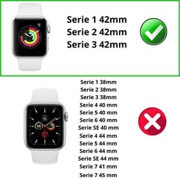 Case Apple Watch Series 3 - 42 mm - Plastic - Transparent