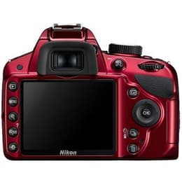 Reflex D3200 - Red + Nikon Nikkor AF-S DX 18-55mm f/3.5-5.6G VR f/3.5-5.6