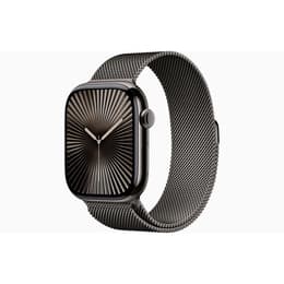 Apple Watch Series 10 (2024) GPS + Cellular 46 mm - Titanium Slate - Milanese loop Black