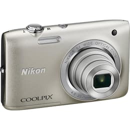 Compact - Nikon CoolPix S2800 Grey + Lens Nikon Nikkor 5X Wide Optical Zoom 26-130mm f/3.2-6.5