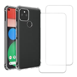 Case Google Pixel 5 and 2 protective screens - TPU - Transparent