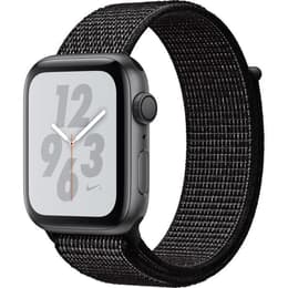 Apple Watch (Series 4) 2018 GPS 44 - Aluminium Space Gray - Woven nylon Black